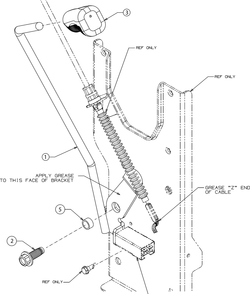 Manual Pto Diagram and Parts List for CC30H (13AC21JDA10)(2023) Cub Cadet Lawn Tractor Accessories